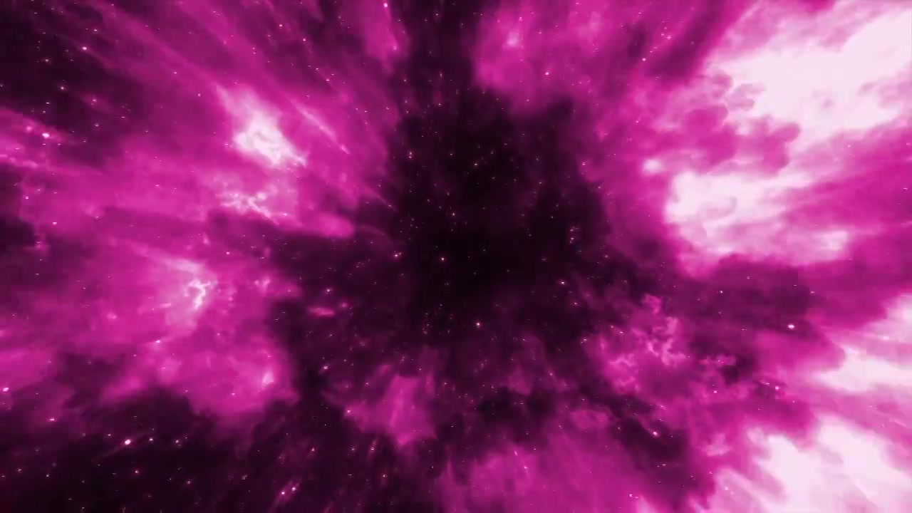 在太空中穿越恒星场，就像超新星爆发一样。运动视频素材