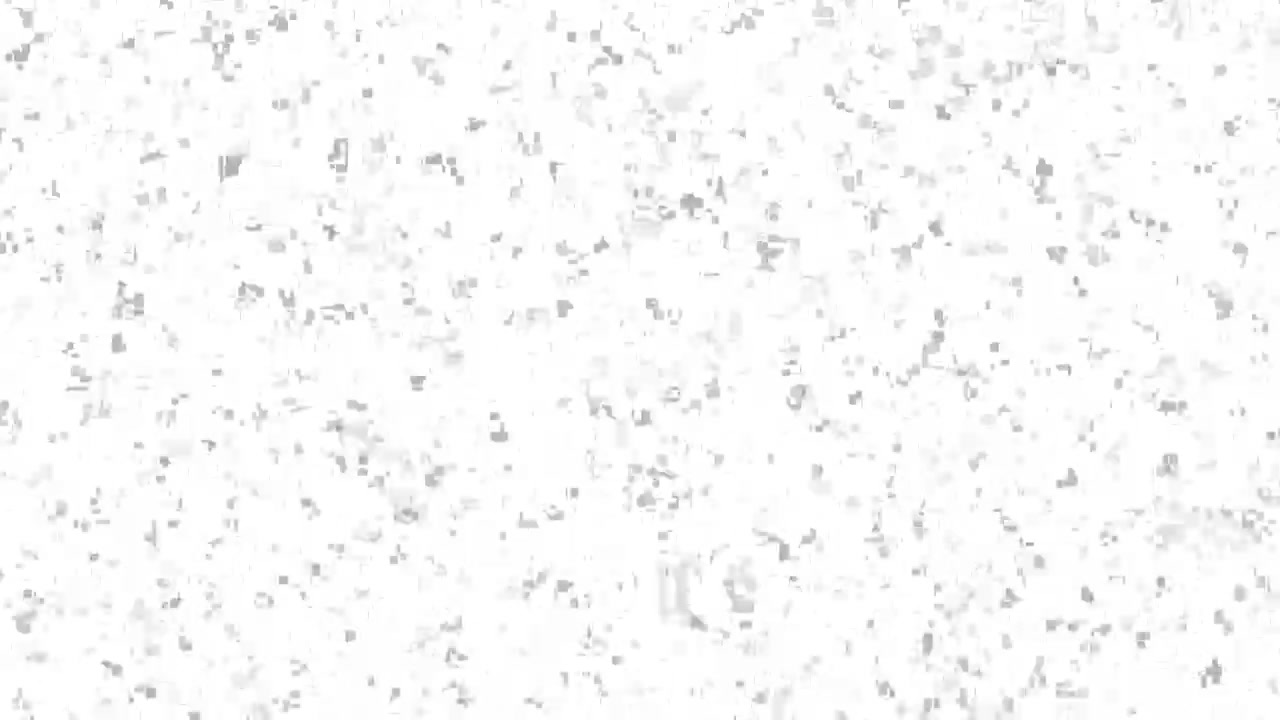 抽象的灰色尘埃颗粒在白色背景上有一个停止混乱地移动视频下载