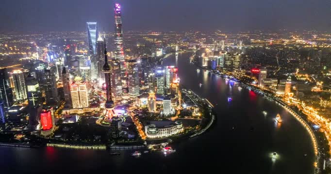 上海城市航拍视频视频素材