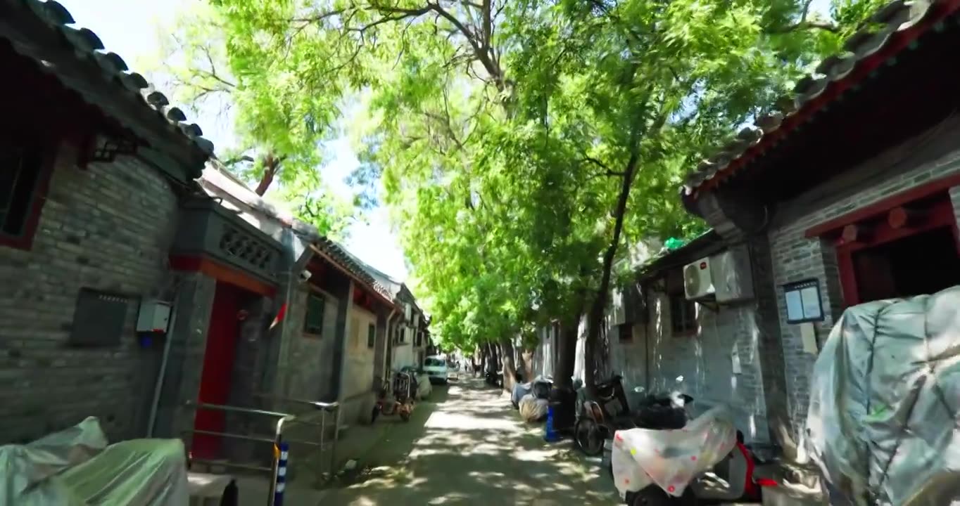 北京胡同人文生活光影空镜头视频购买