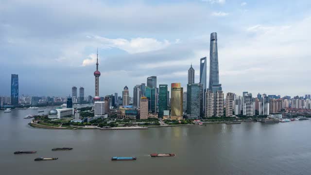 上海陆家嘴建筑美景-1视频素材