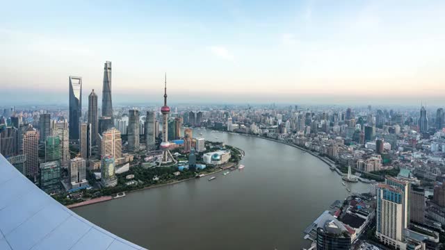 上海浦江两岸城市美景视频素材
