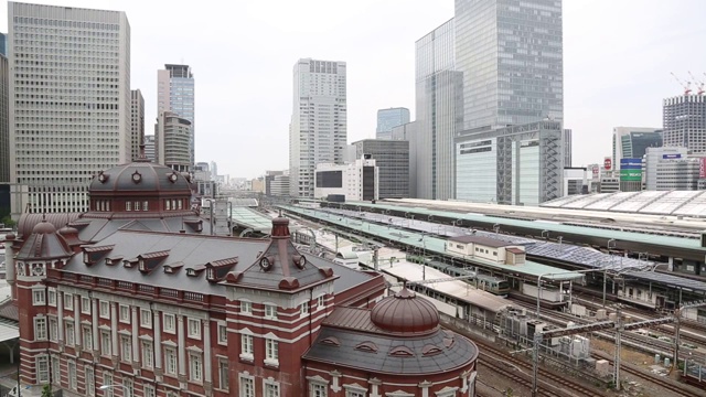 日本东京东京站的火车视频素材