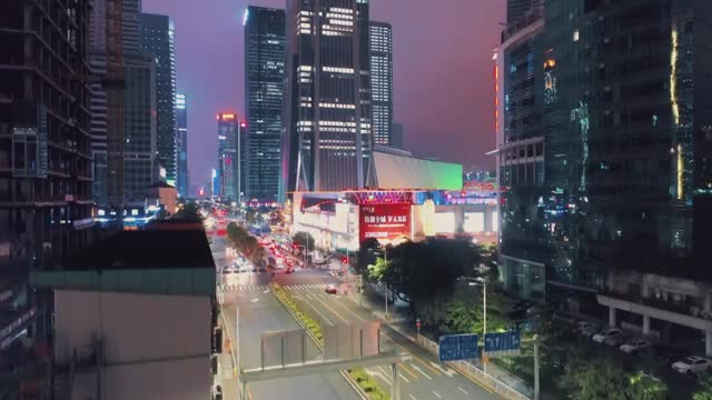 深圳平安国际金融中心航拍视频素材