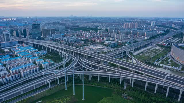 上海中环路立交桥-2视频素材