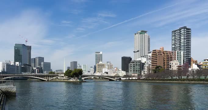 日本大阪，中之岛视频素材