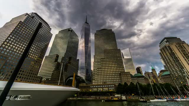 美国纽约城市景观延时摄影视频素材