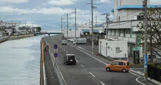 日本高松，马路视频素材