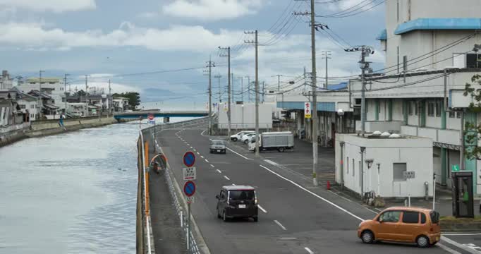 日本高松，马路视频素材