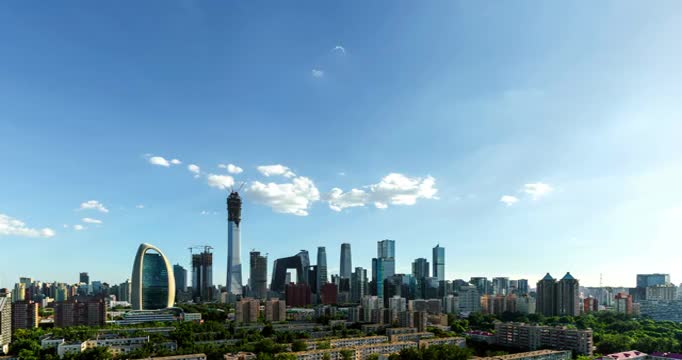 北京城市风光延时摄影视频素材