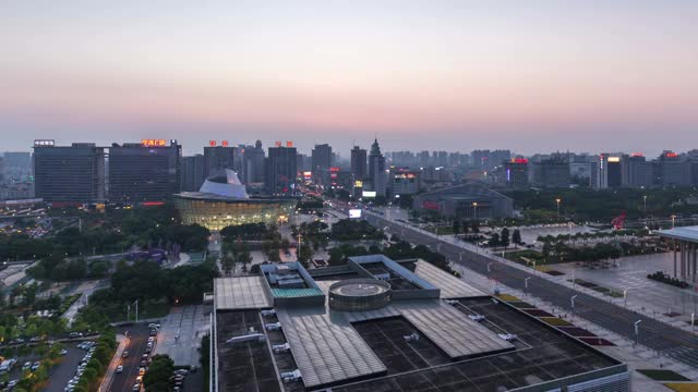 广东东莞南城夜景城市风光 4K延时摄影 固定画面视频素材