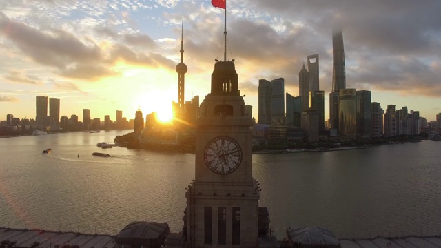 上海地标日出视频下载