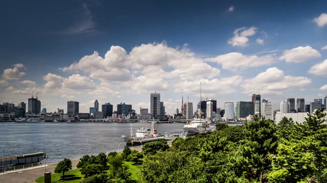 日本城市景观延时摄影视频素材