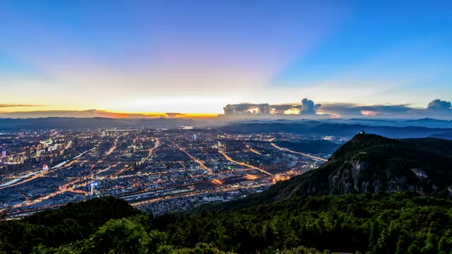 福州城市夜景风光视频素材