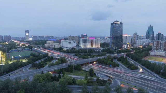 北京安慧桥车流延时视频视频素材
