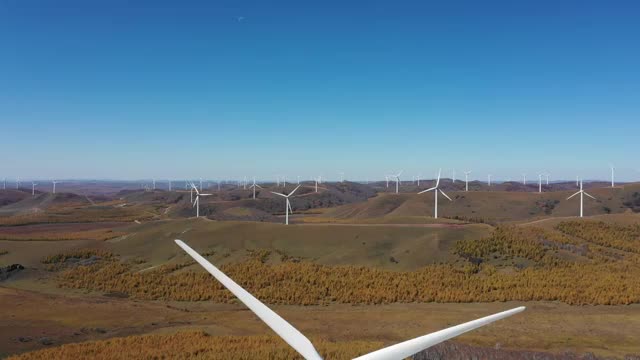 风电场 航拍视频素材