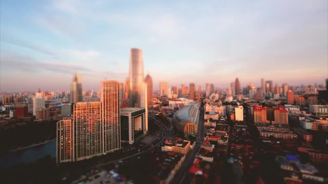 天津城市风光视频素材