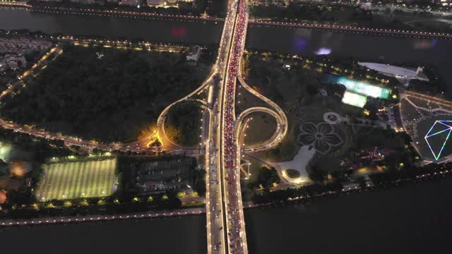 广州都市夜景视频素材