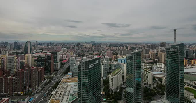 北京市CBD城市风光视频素材