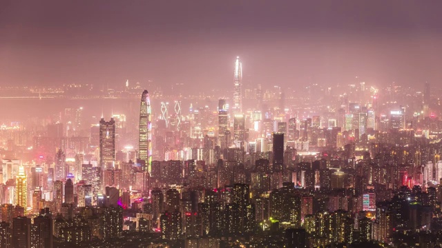 深圳CBD夜景视频素材