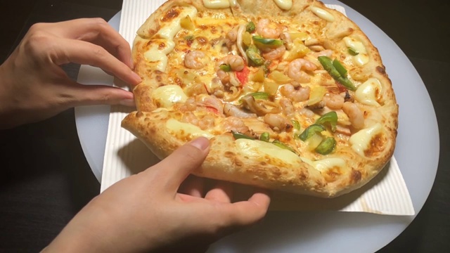 披萨视频素材