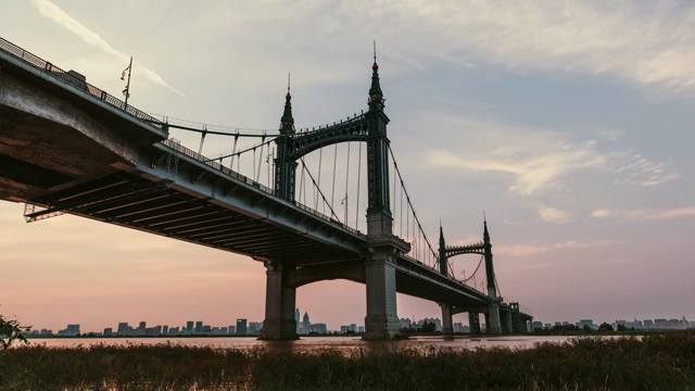 哈尔滨阳明滩大桥延时摄影视频素材