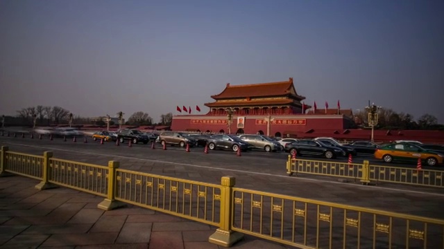 北京 天安门广场 大范围延时素材 4k  国家博物馆视频下载