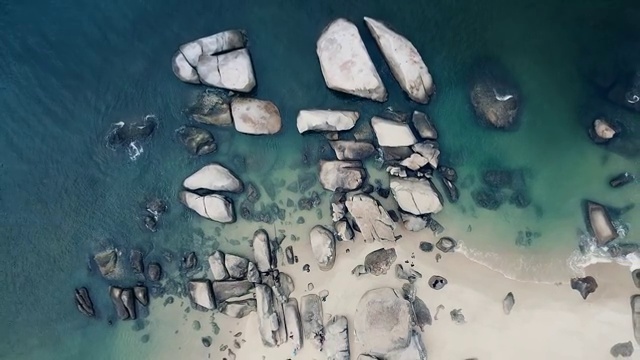 航拍惠州巽寮湾沙滩视频素材