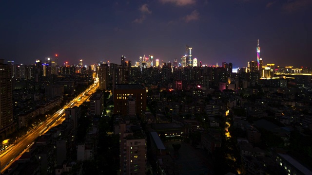 广州夜景视频素材