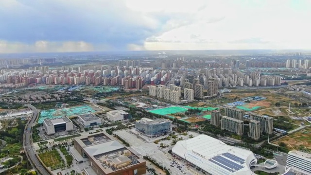 唐山城市航拍11视频素材