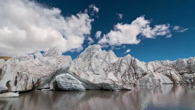西藏喜马拉雅山脉冰川视频下载