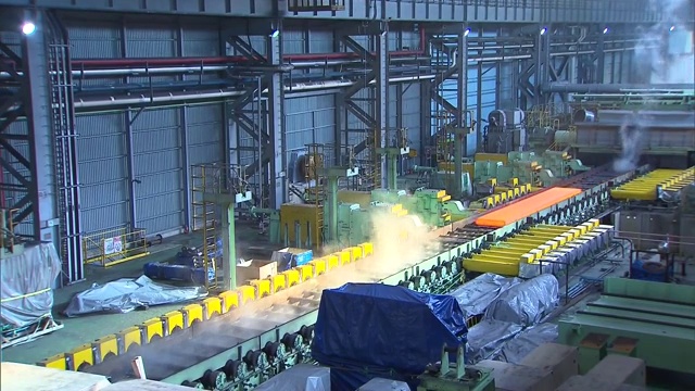 钢铁厂的景色视频素材