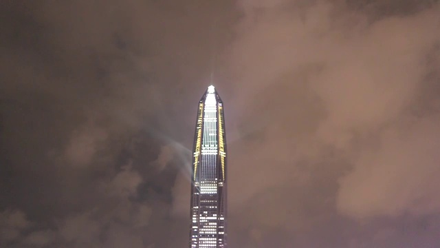 平安大厦楼顶灯光秀视频下载