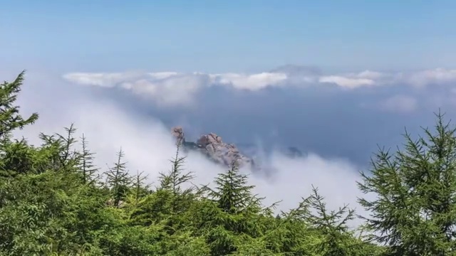 崂山的美丽云海视频素材