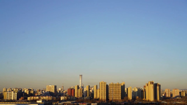 北京：延时拍摄国贸地区朝阳视频下载