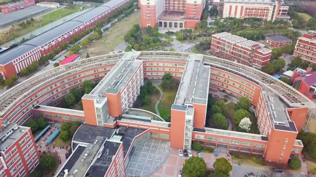 上海交通大学闵行校区4K航拍素材视频素材