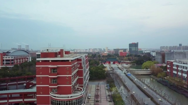 上海交通大学闵行校区4K航拍素材视频素材