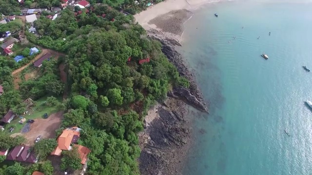东南亚自然风光泰国安达曼海域董里府兰塔岛高清航拍视频素材