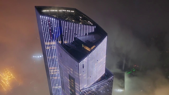 广州珠江新城与广州塔航拍视频素材