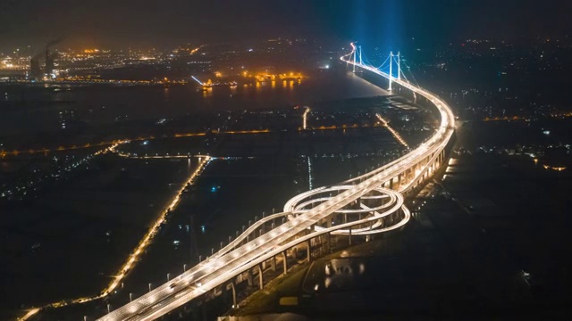 航拍南沙大桥视频素材