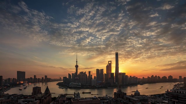 上海天际线全景视频下载