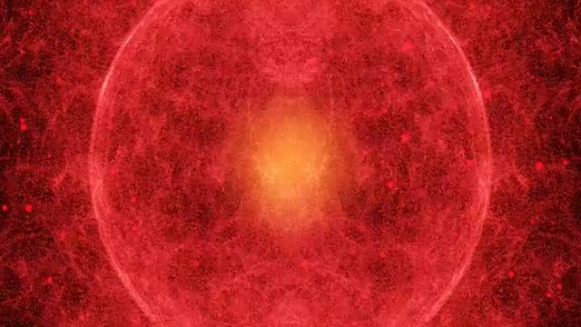 火红的燃烧感星球（镜头无移动）视频素材