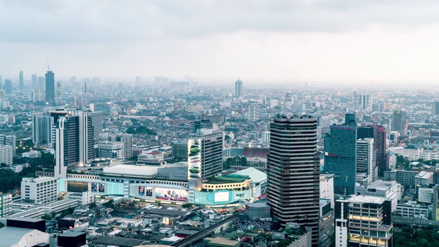 泰国曼谷城市延时摄影视频素材