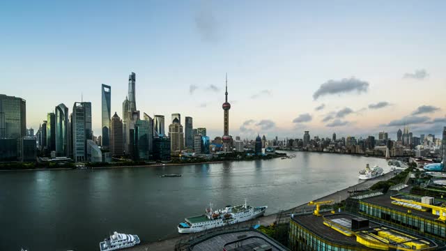 上海城市风光延时摄影视频素材