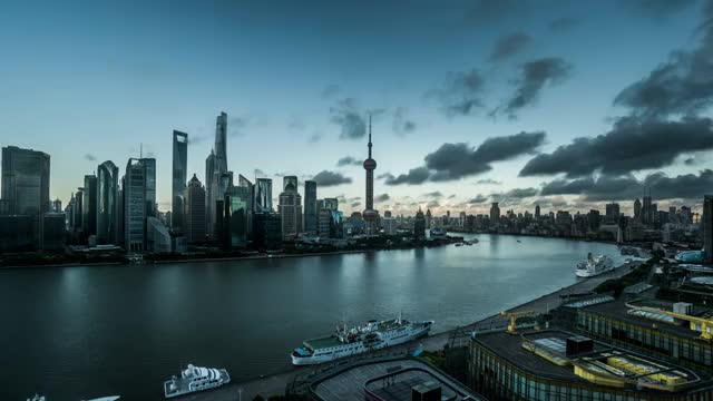 上海城市风景延时摄影视频素材