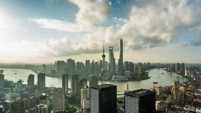 上海城市风景延时摄影视频素材