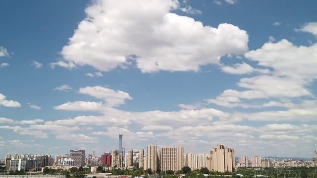 北京：CBD地区日落延时镜头视频素材