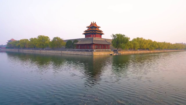 北京角楼金光4K视频素材视频素材