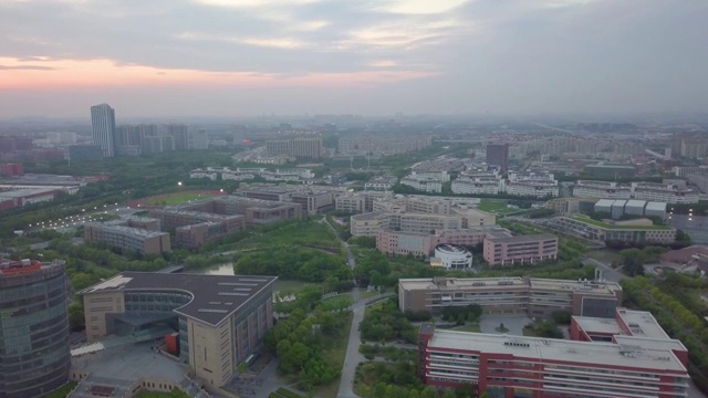 华东师范大学闵行校区4K航拍素材视频素材