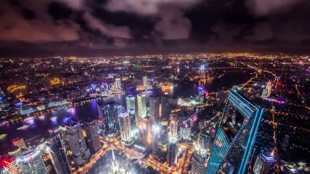 上海城市风光延时摄影视频素材